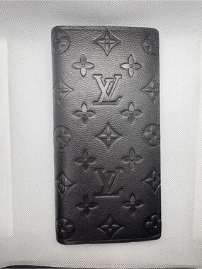 Louis Vuitton Black Monogram Embossed Wallet